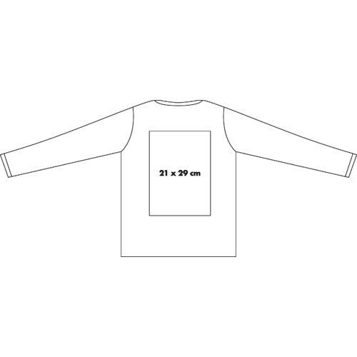 T-shirt  manches longues en coton pour hommes.
