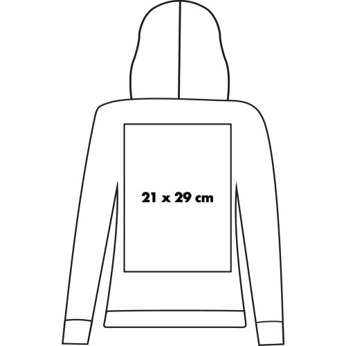 Sweat  capuche en coton pour femme avec poche kangourou.