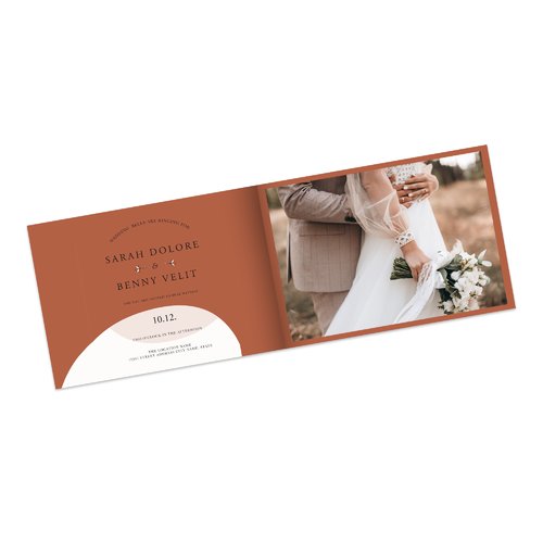 Cartes de mariage avec vernis sélectif 3D, A5-Carré 4