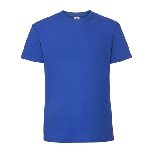 T-shirt en coton bleu roi  manches courtes.