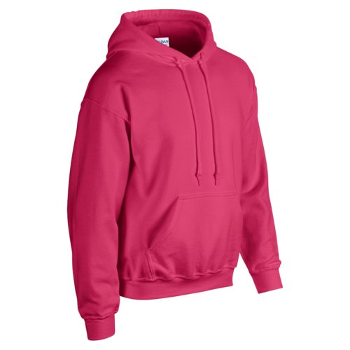 Sweat  capuche rose en mlange de coton avec capuche et poche kangourou pour homme.