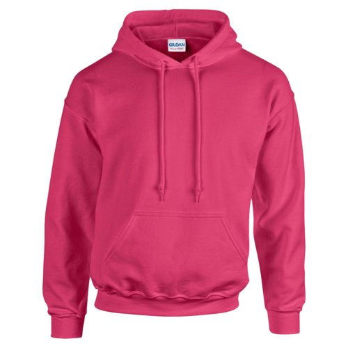 Sweat  capuche rose en mlange de coton avec capuche et poche kangourou.
