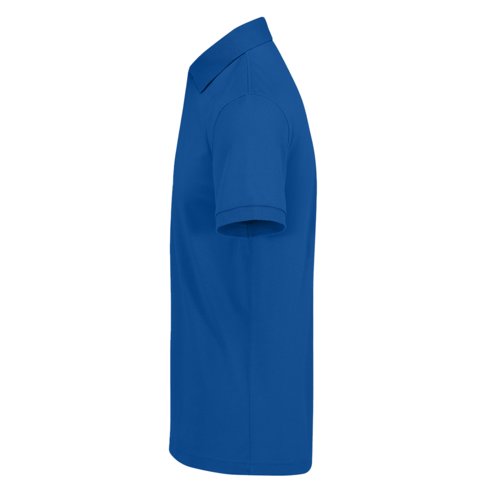 Polo en coton bleu roi pour hommes.