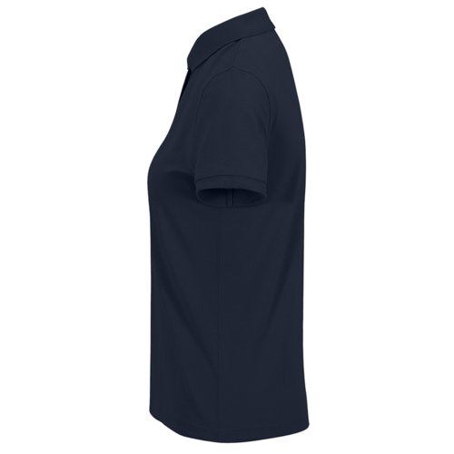 Polo en coton bleu marine pour femmes.