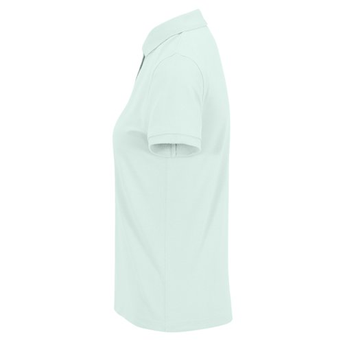 Polo en coton vert menthe pour femme.
