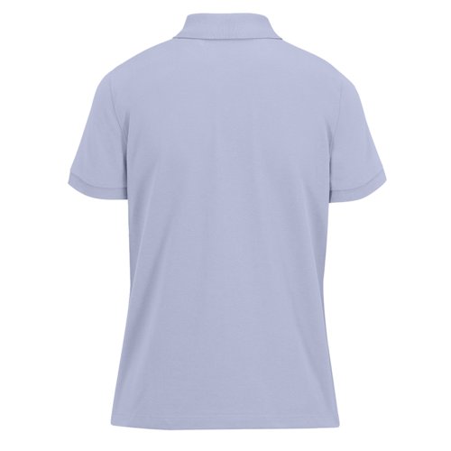 Polo violet pour femmes en coton avec manches courtes.
