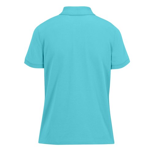 Polo en coton turquoise pour femmes.