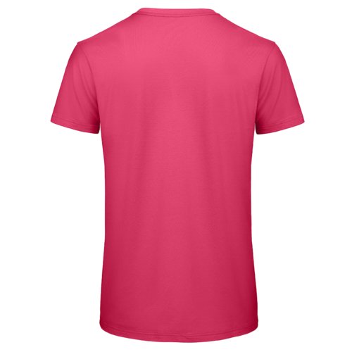 T-shirt fuchsia en coton bio  manches courtes.