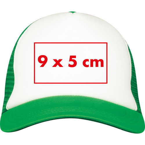 Casquette de camionneur avec insert en maille et fermeture rglable.