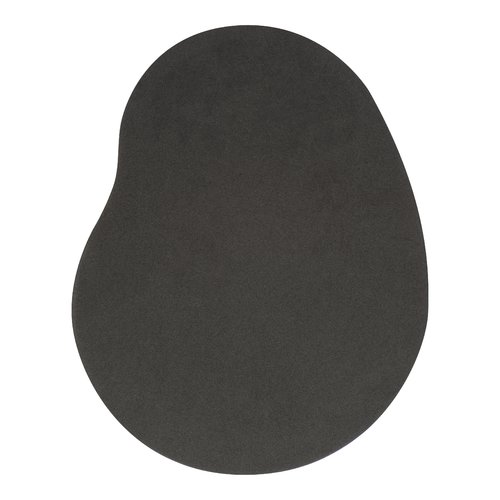 Tapis de souris ergonomique noir.