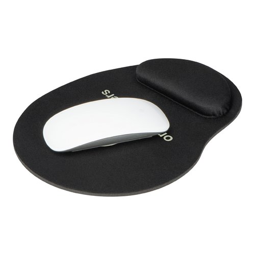 Tapis de souris noir avec repose-poignet intgr.