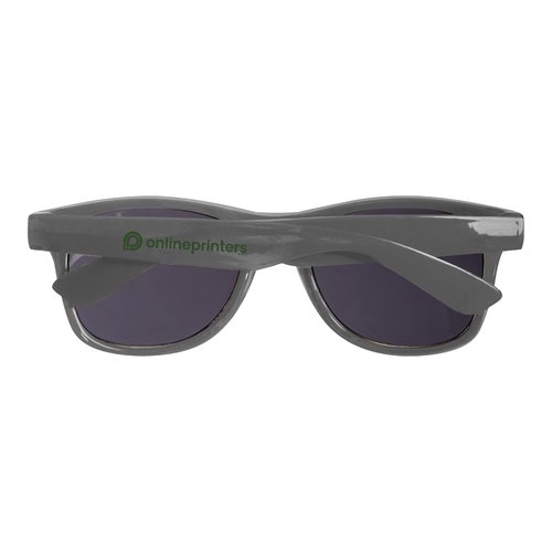 Lunettes de soleil RPET gris argent avec verres foncs.