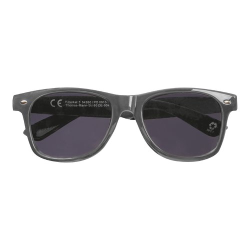 Lunettes de soleil anthracite en RPET avec verres foncs.
