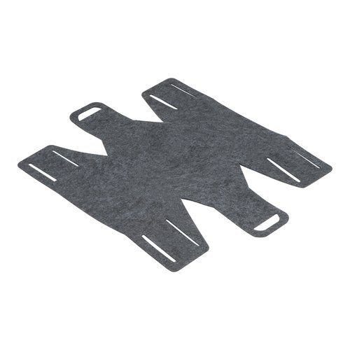 Panier pliant anthracite en RPET avec poignes.