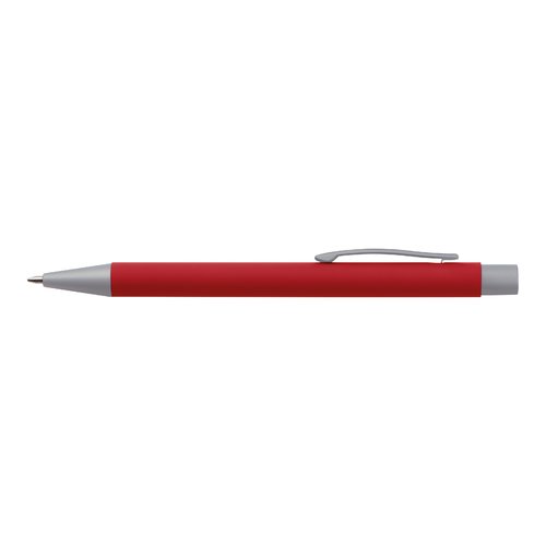 Ensemble d'criture rouge avec stylo  bille et crayon.