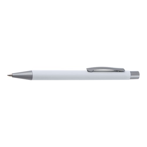 Ensemble d'criture blanc avec stylo  bille et tui.
