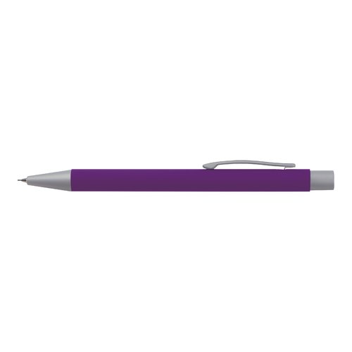 Ensemble d'criture violet avec stylo  bille et porte-mine.