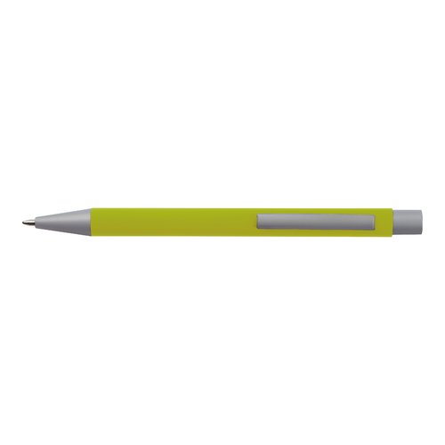 Set d'criture vert pomme avec stylo  bille et tui.