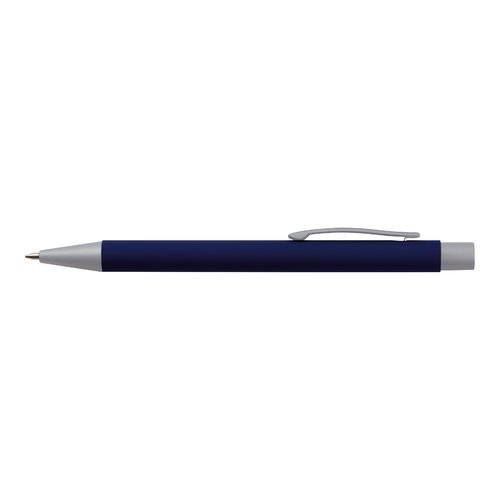 Ensemble d'criture bleu fonc avec stylo  bille et tui.