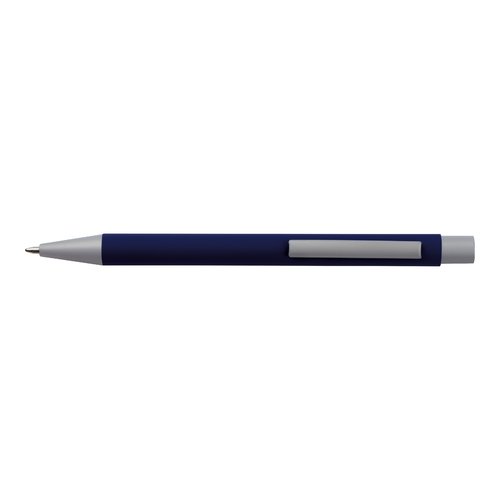 Ensemble d'criture bleu fonc avec stylo  bille et tui.