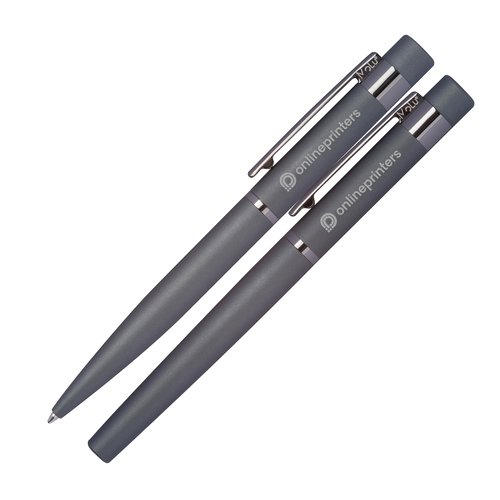 Set d'criture anthracite avec stylo  bille et tui.