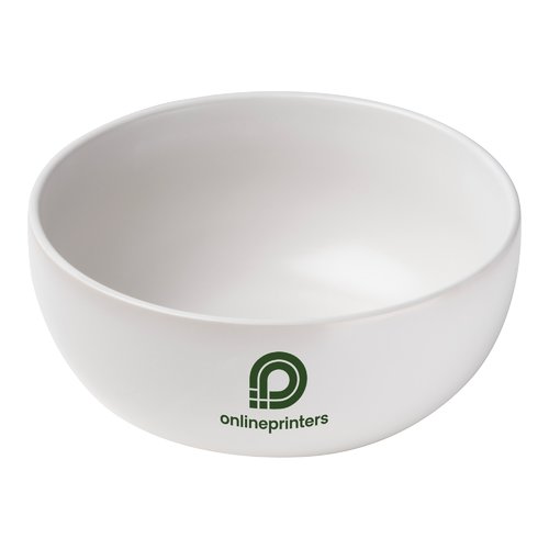 Bol en cramique blanche de forme ronde.