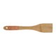 Spatule de cuisine en bambou bois clair avec trou de suspension.