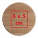 Bote de conservation en bois clair avec couvercle.