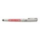 Stylo roller en mtal argent avec fonction tactile et capuchon.