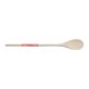 Cuillre de cuisine en bois clair avec un long manche.