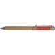 Stylo  bille en bois avec clip et mcanisme  pression.