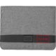 Chemise d'criture grise avec passant pour stylo et fermeture magntique.