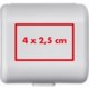 Adaptateur de voyage blanc avec mcanisme pliable.