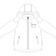 Veste softshell avec capuche et poches zippes.