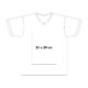 T-shirt en coton avec col en V et manches courtes.