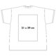 T-shirt blanc en coton  manches courtes et col rond.