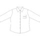 Blouse  manches longues avec patte de boutonnage et col.