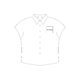 Blouse  manches courtes avec patte de boutonnage et col.