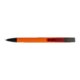 Stylo  bille orange en plastique avec clip.