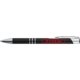 Stylo  bille en mtal noir avec clip.