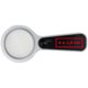 Loupe argente avec lumire LED sur la poigne.