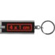 Porte-cls rectangulaire en plastique avec lumire LED.