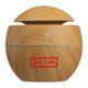 Humidificateur sphrique couleur bois.