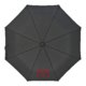 Parapluie de poche noir avec dragonne et ouverture automatique.