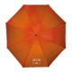 Parapluie orange avec mcanisme d'ouverture manuelle.