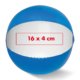 Ballon de plage bicolore en plastique.