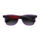 Lunettes de soleil en plastique violet avec verres foncs.