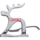 Casse-noix argent en mtal, design renne.