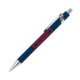 Stylo  bille en mtal bleu avec clip.