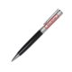 Stylo  bille en mtal avec clip et mcanisme rotatif.